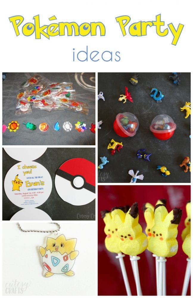Pokemon Birthday Party Invitations with Free Silhouette Cut File 