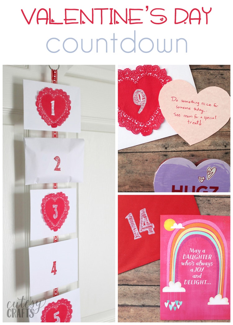 Valentine's Day Countdown Idea for Kids Cutesy Crafts