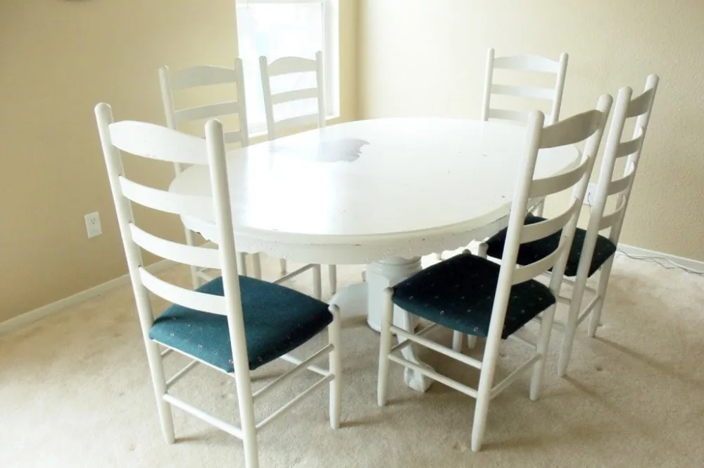 Dining Table and Chairs Makeover