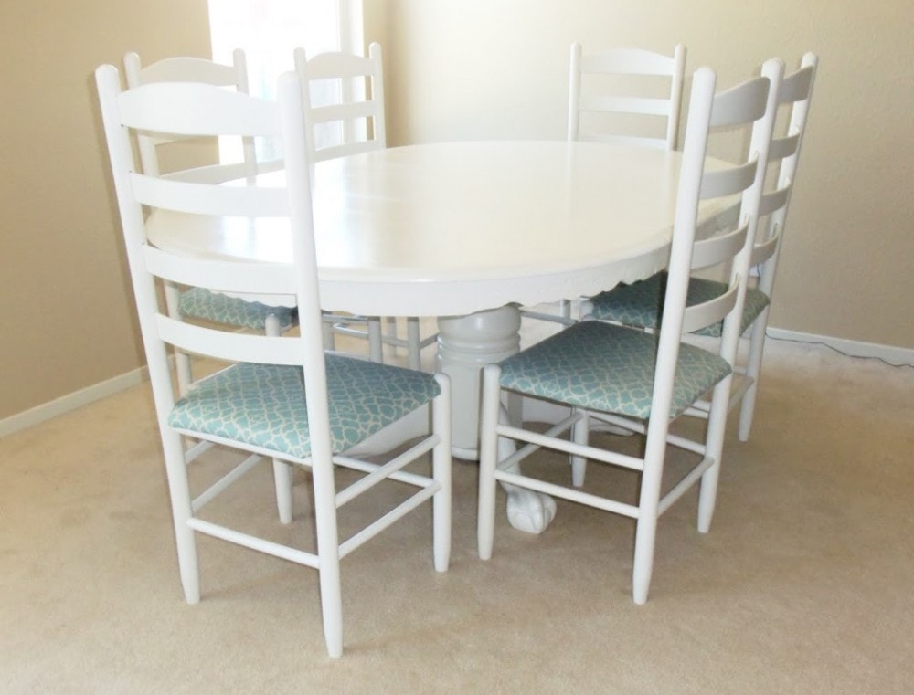 Dining Table and Chairs Makeover