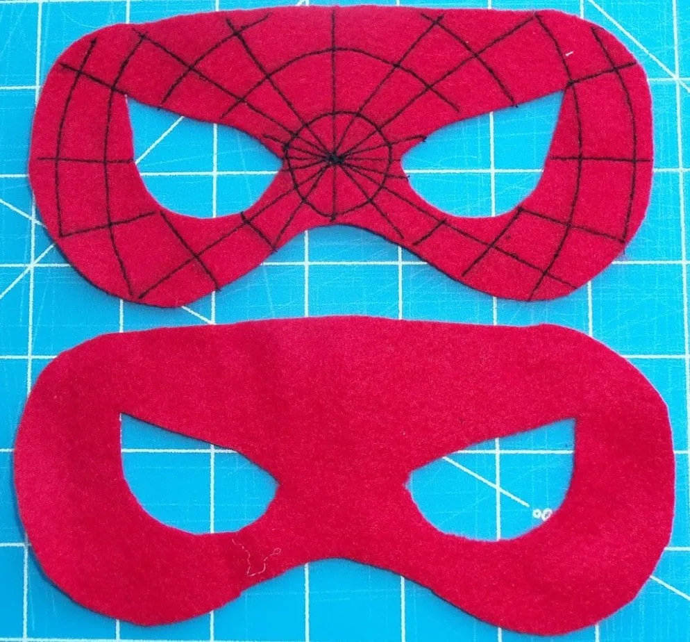 Spiderman Mask Template