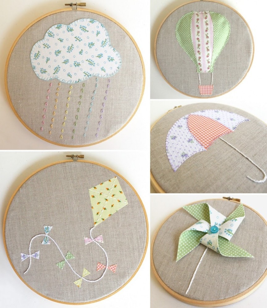 How to Back an Embroidery Hoop with Felt - Cutesy Crafts