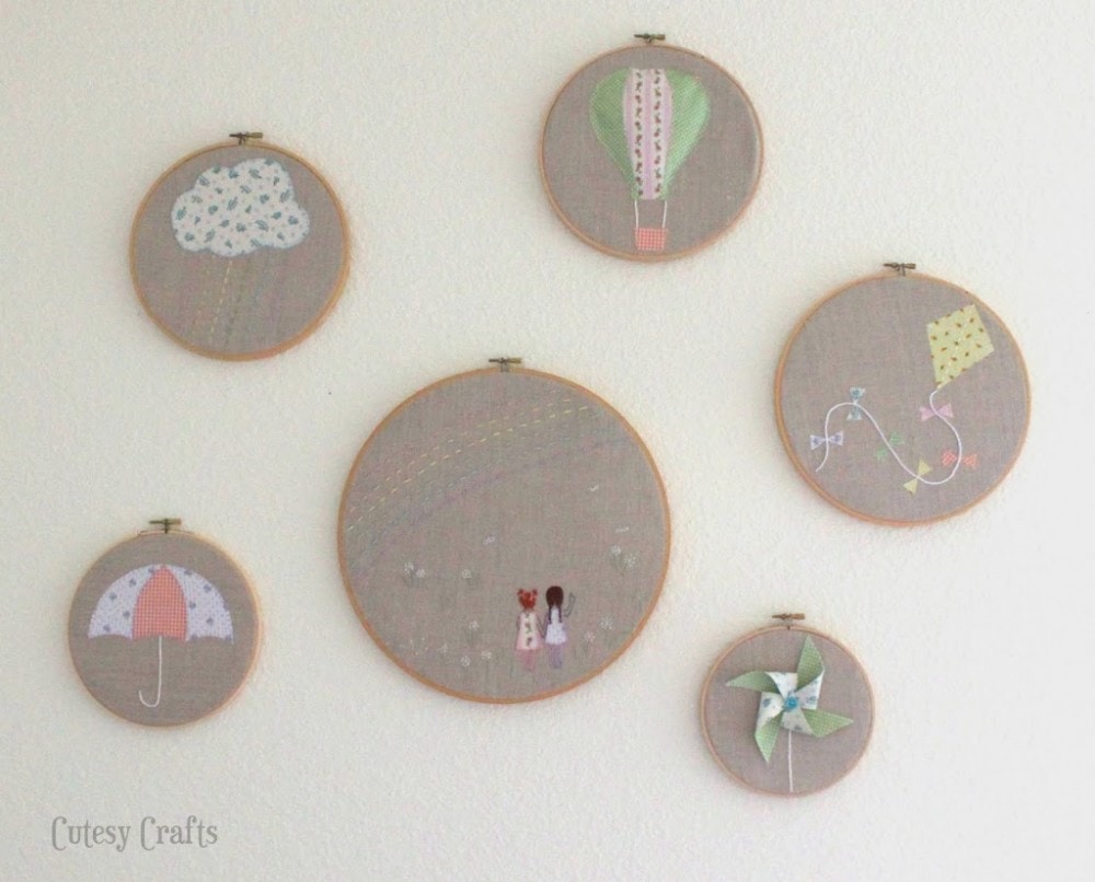 set of 10 hoop designs! Nursery Embroidery Pattern Transfers 