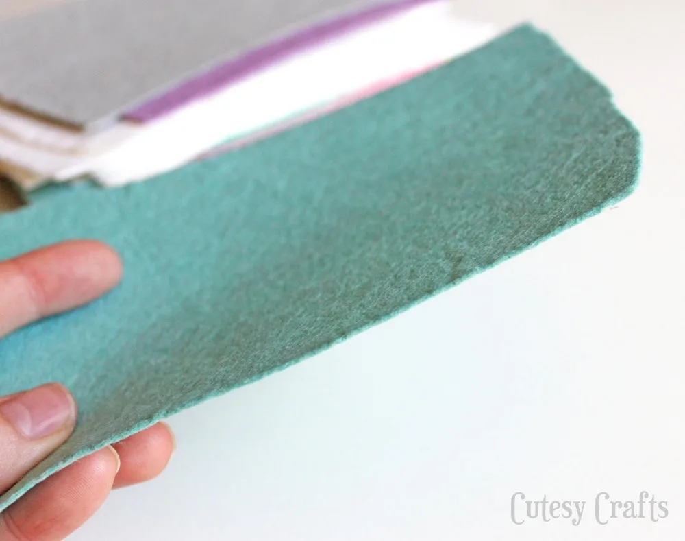 Cutesy Crafts: How to stiffen felt with white school glue!
