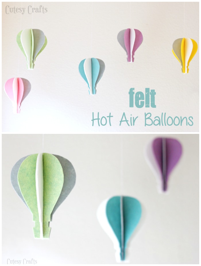 globo aerostatico de fieltro Hot-air-balloon-craft