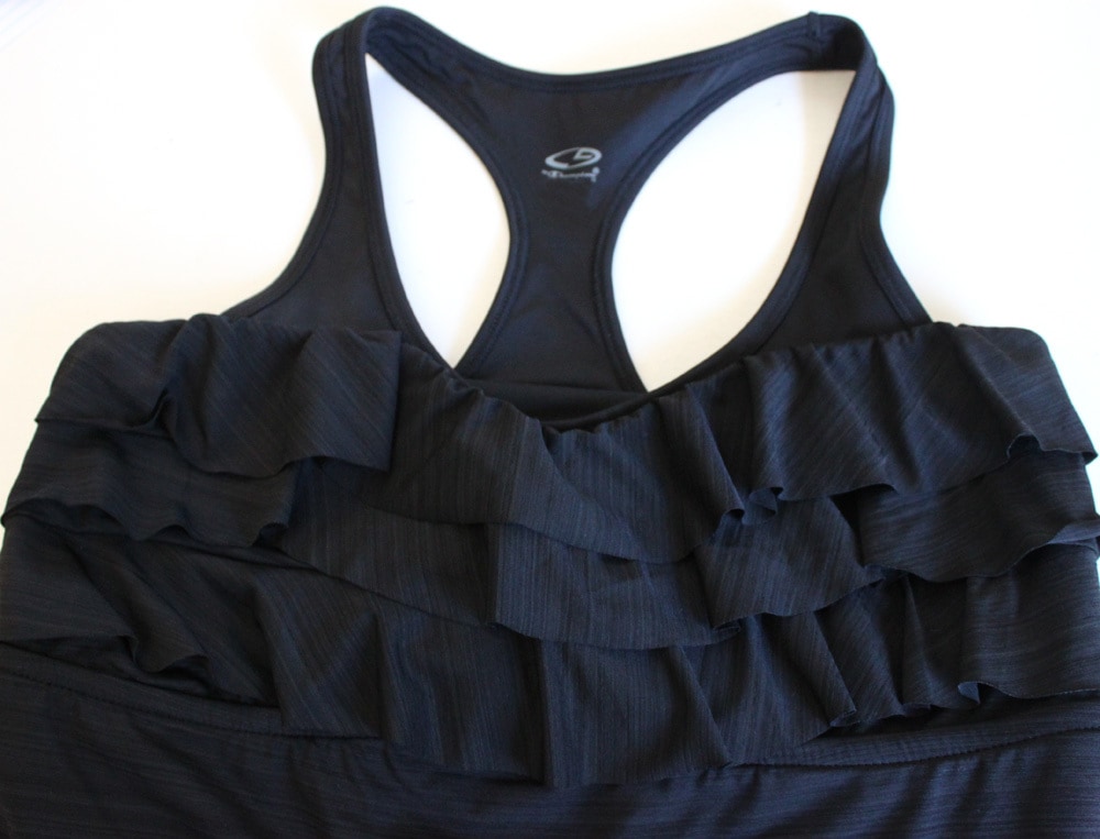 swim top + sports bra = supportive DIY swimsuit!