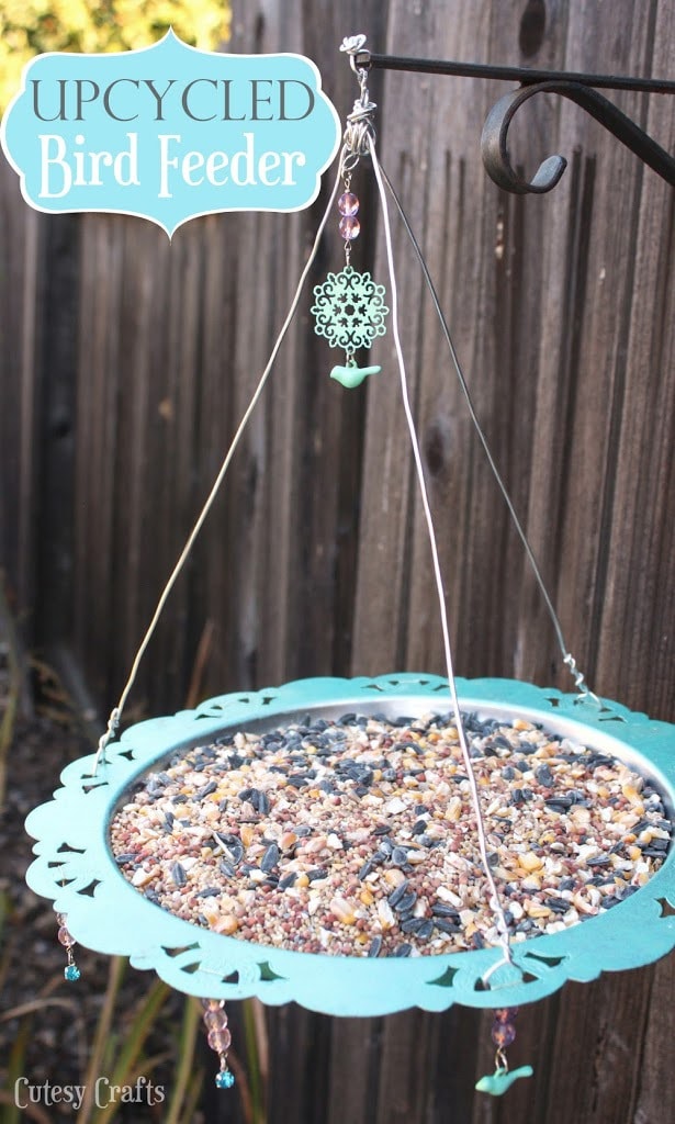 Upcycled Bird Feeder - Cutesy Crafts