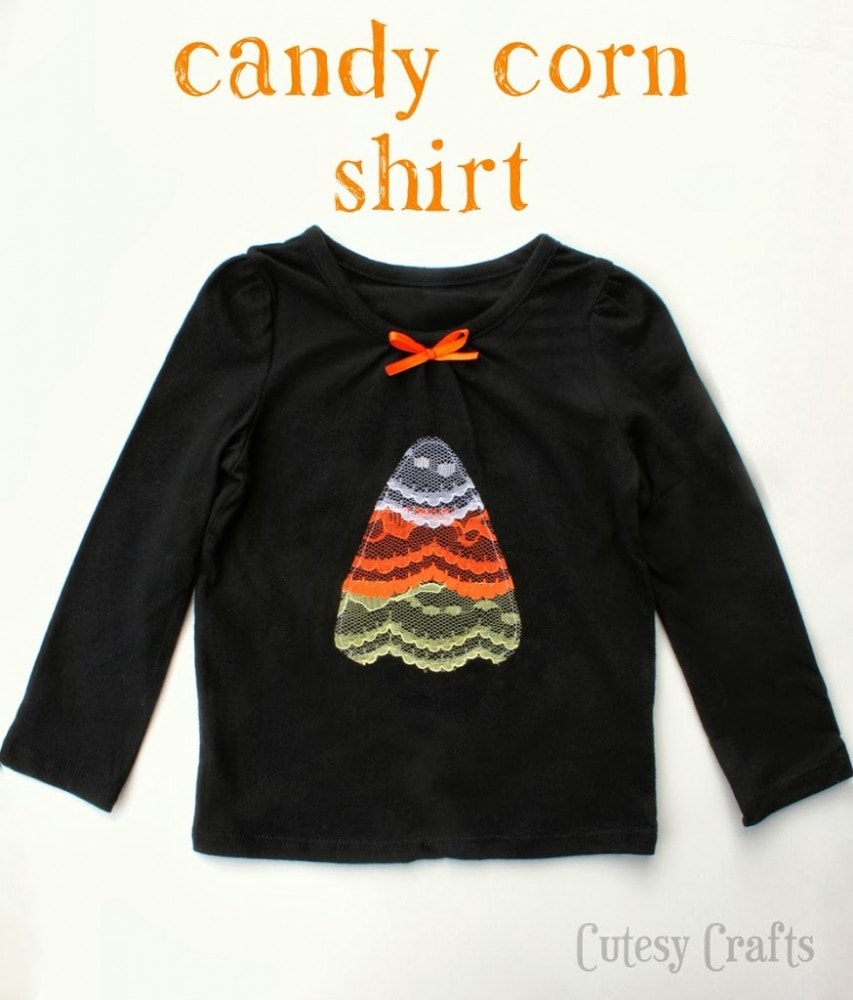Candy Corn DIY Halloween Shirt