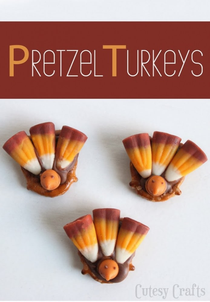 Pretzel Turkey Thanksgiving Treats