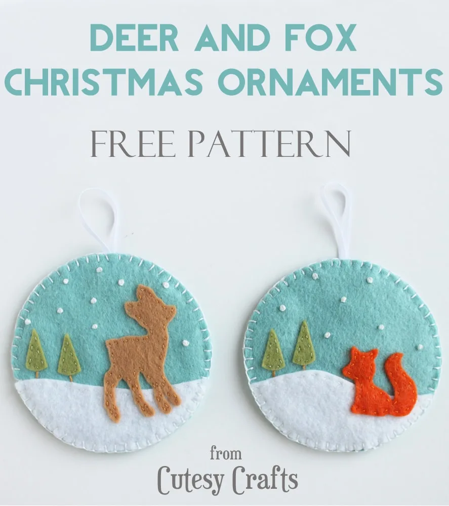 Felt Christmas Ornament Patterns And Kits For All Skill Levels - Dear  Creatives