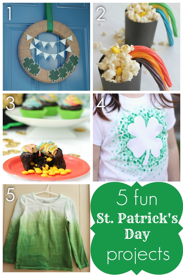 Eraser-Stamped DIY St. Patrick's Day Shirt - Cutesy Crafts