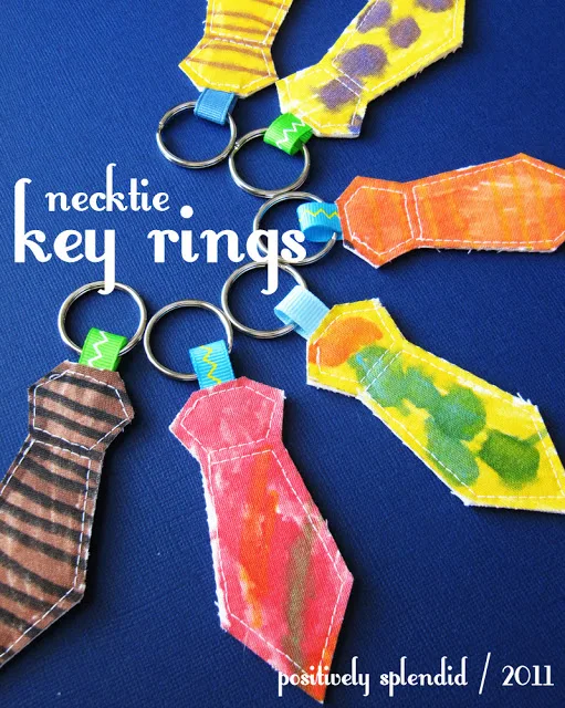 Necktie Key Rings