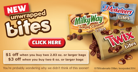 Put TWIX® Bites inside marshmallows for your s'mores! #EatMoreBites #shop #cbias