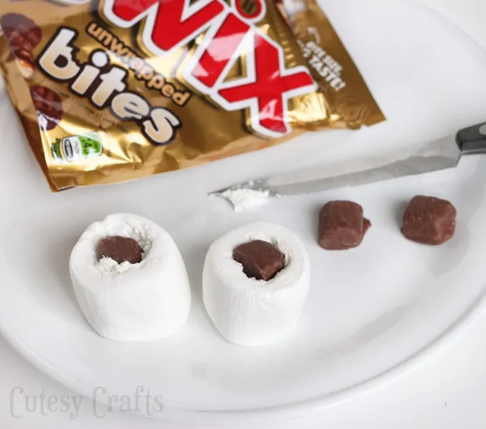 Put TWIX® Bites inside marshmallows for your s'mores! #EatMoreBites #shop #cbias