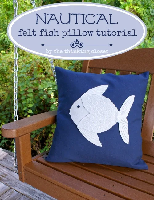 Felt Fish Pillow from The Thinking Closet