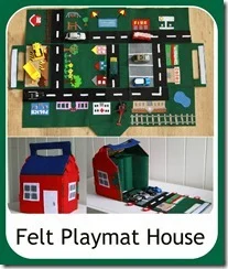 Felt Car Playmat/House from Cook Clean Craft