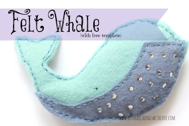 Felt Whale from Do Small Thing with Love