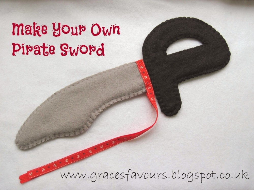 Felt Pirate Sword from Grace's Favours