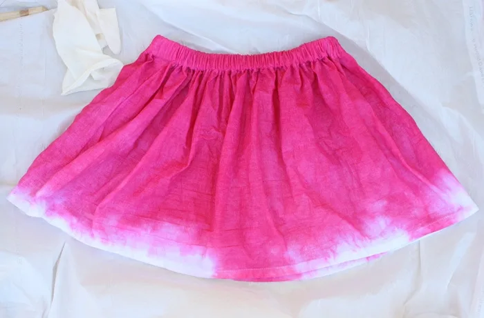 Dip Dye Watermelon Skirt - Made from a flour sack tea towel!
