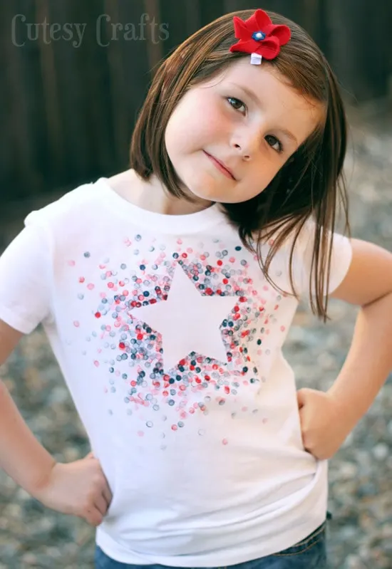 small + friendly: DIY Fourth of July Shirts