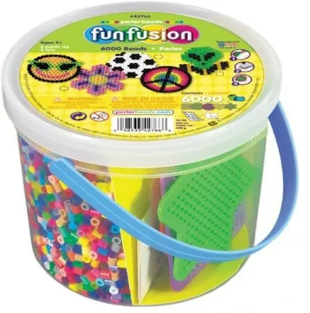 bucket of perler beads