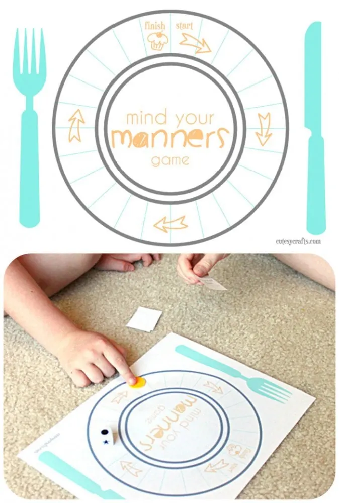 a list of table manners