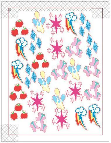 Make these temporary My Little Pony tattoos for a birthday party or just for fun. Free Silhouette cut file!