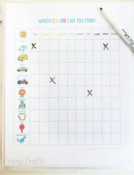 Free printable road trip games!