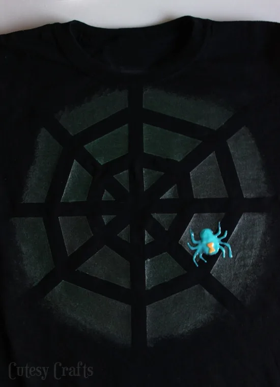 Glow in the Dark Spiderweb Shirt #TulipGlow