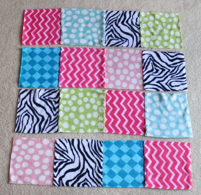 How to Make Fleece Blankets from Scraps - Cutesy Crafts