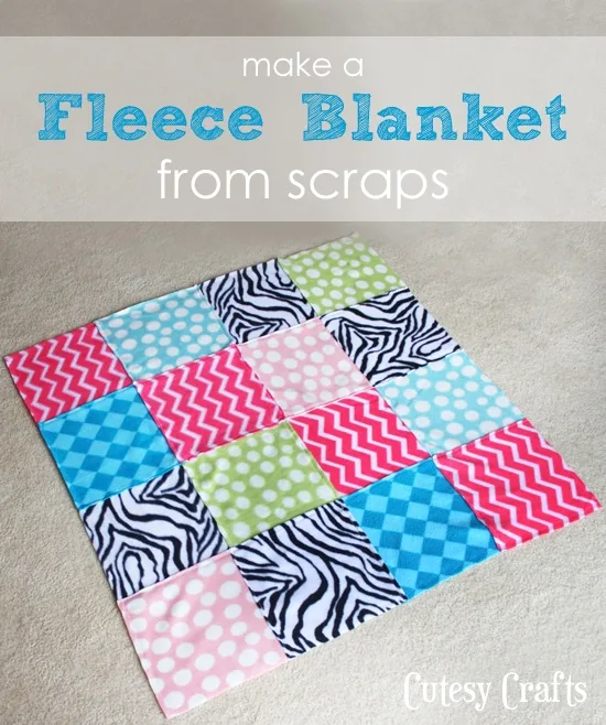 How to make gorgeous DIY fleece blankets {it's so easy