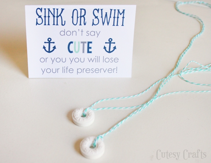 Nautical Baby Shower Game with free printables!