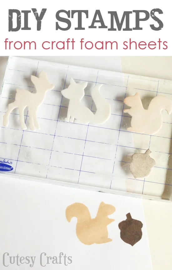 How to Make a Stamp from Craft Foam - Cutesy Crafts
