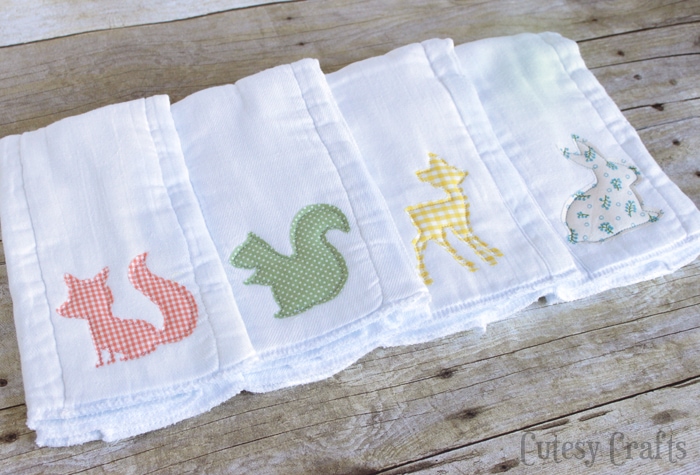 homemade baby burp cloths