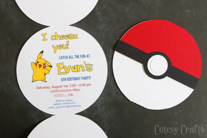 POKEMON DIGITAL PRINTABLE BIRTHDAY PARTY INVITATION