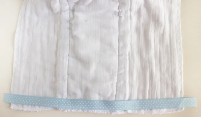 Ribbon-Lined Burp Cloth Tutorial