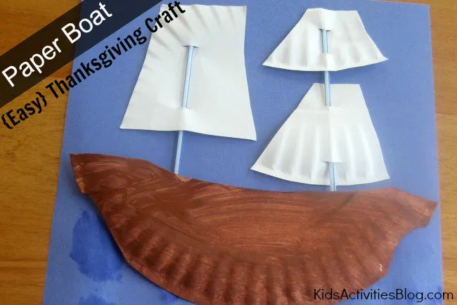 Paper Plate Boat