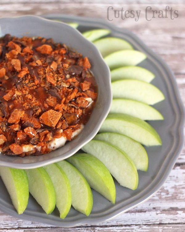 Butterfinger Apple Dip Recipe Cutesy Crafts