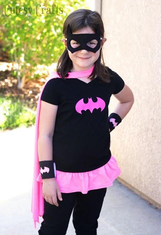 DIY Superhero Batgirl Shirt