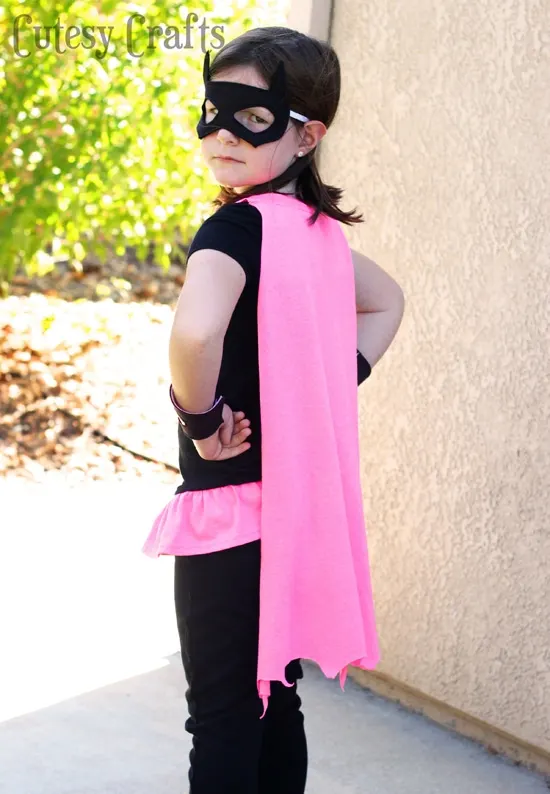 DIY Bat Girl Homemade Costume from a T-Shirt - Cutesy Crafts