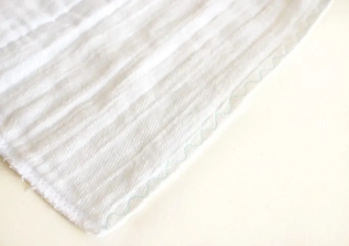 Ribbon-Lined Burp Cloth Tutorial