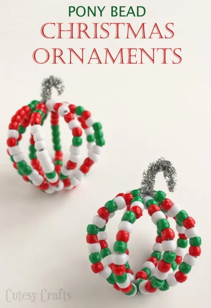 Pony Bead Ornaments
