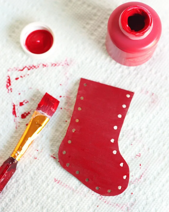 Christmas Craft for Kids - Lacing Ornaments