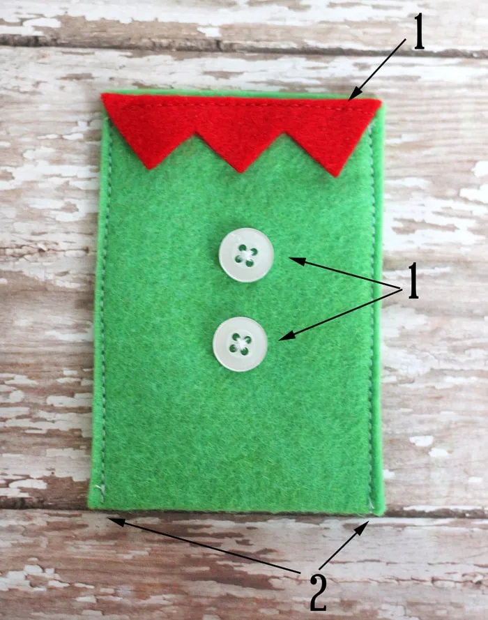 Felt Christmas Gift Card Holders Tutorial