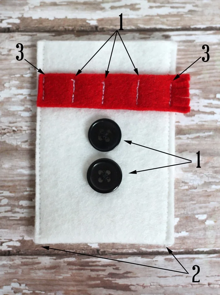 Felt Christmas Gift Card Holders Tutorial