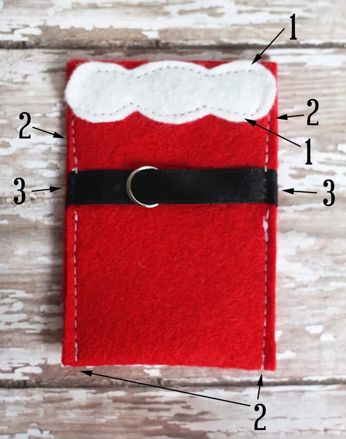 Felt Christmas Gift Card Holders Tutorial