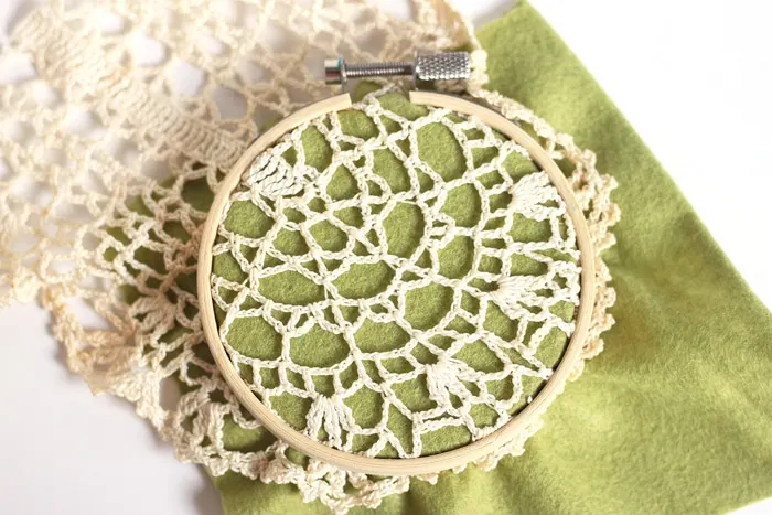 Homemade Christmas Ornaments from Grandma's Doilies - Cutesy Crafts