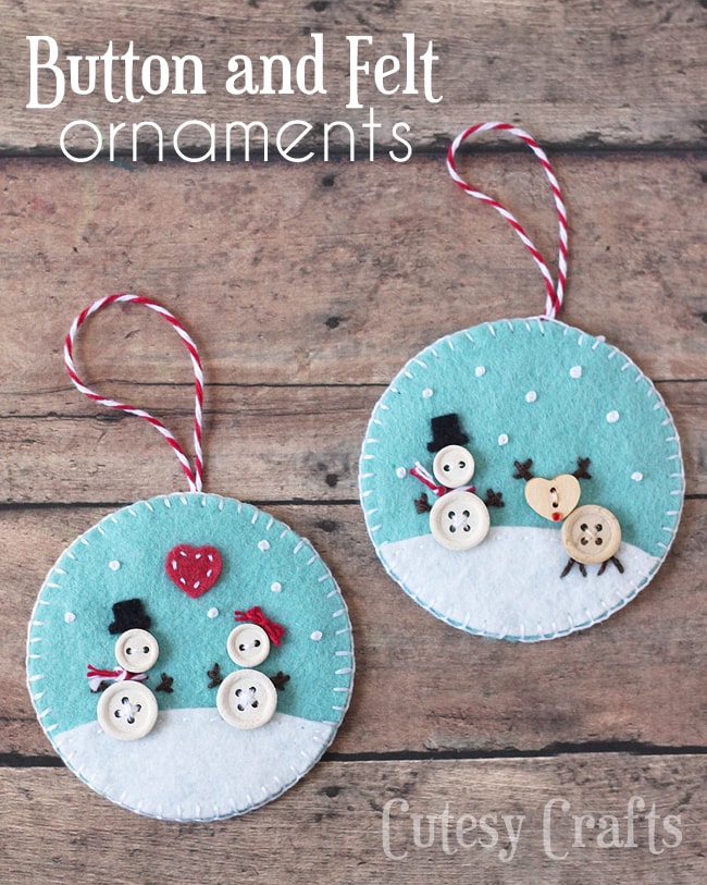 Download Button And Felt Diy Christmas Ornaments Cutesy Crafts PSD Mockup Templates