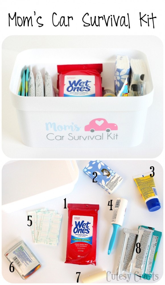 Mom's Car Survival Kit #GrabAWetOnes #ad