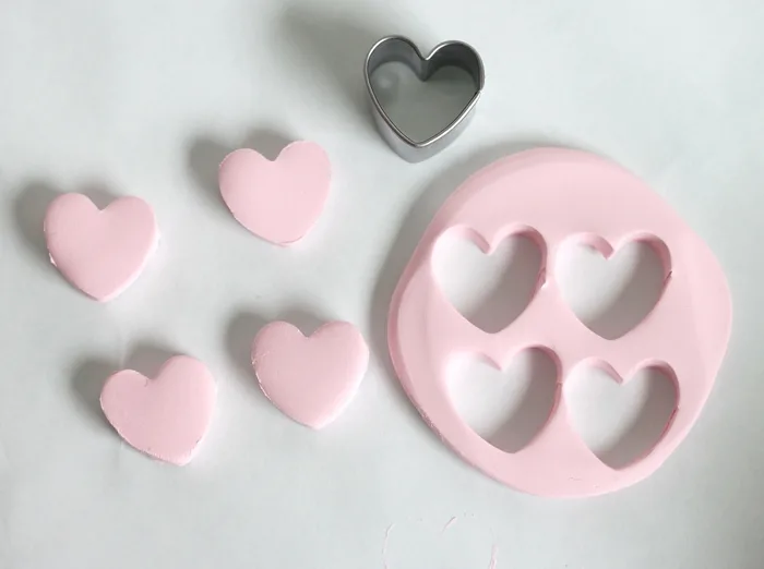 Clay Conversation Heart DIY Hair Bows